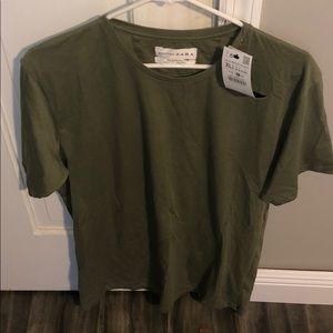 Zara Man Green T shirt NWT XL